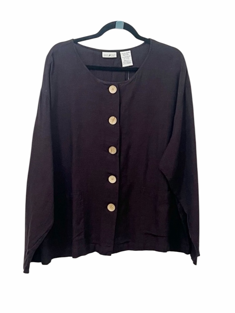 New vintage White Stag purple Long Sleeve Womens Button-up Shirt